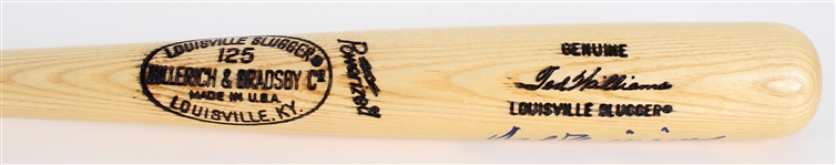 1990s Ted Williams Boston Red Sox Signed H&B Louisville Slugger Baseball Bat (JSA)