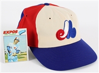 1976 Del Unser Montreal Expos Signed Professional Model Cap (MEARS LOA / JSA)