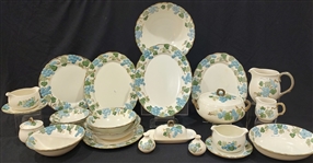 Vintage Sculpted Grape Pattern Metlox Poppytrail Dishware (Lot of 21)