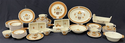 Vintage Provincial Flower Pattern Metlox Poppytrail Dishware (Lot of 55+)