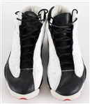 1997-98 Michael Jordan Chicago Bulls Nike Air Jordan XIII Game Worn Sneakers w/ Clubhouse Signature (MEARS LOA) 