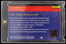 2002 Yogi Berra NY Yankees Signed Topps Finest Card (JSA) 