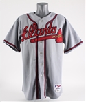 2005 Andruw Jones Atlanta Braves Signed Game Worn Road Jersey (MEARS A5) *JSA*