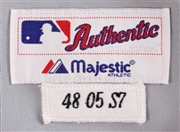 2005 Andruw Jones Atlanta Braves Signed Game Worn Road Jersey (MEARS A5) *JSA*