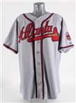 2006 Andruw Jones Atlanta Braves Signed Game Worn Road Jersey (MEARS A5) *JSA*