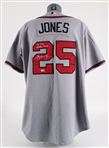 2006 Andruw Jones Atlanta Braves Signed Game Worn Road Jersey (MEARS A5) *JSA*