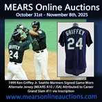 1999 Ken Griffey Jr. Seattle Mariners Signed Game Worn Alternate Jersey (MEARS A10 / JSA) Attributed to Career Grand Slam #11 via Inscription
