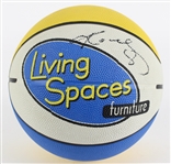 2000s Kobe Bryant Los Angeles Lakers Signed Living Spaces Furniture Logo Basketball (JSA)