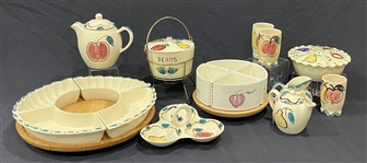 Vintage Purinton Esmond Fruit Themed Dishware (Lot of 11)