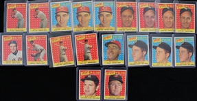 1958 Topps Baseball Trading Cards - Lot of 350+ w/ Numerous Hall of Famers & Stars