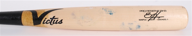 2025 Bryce Harper Philadelphia Phillies Victus Professional Model Game Used Bat (MEARS A10)