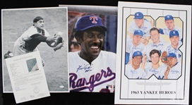 1960s-2010s Whitey Ford, Duke Snider, Yogi Berra & more Signed Photos w/ Trading Cards, Bobblehead (Lot of 325+)(JSA)