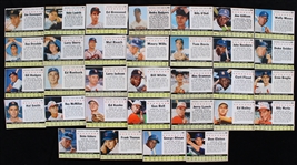1961 Post Cereal Baseball Trading Cards - Lot of 111 w/ Numerous Hall of Famers & Stars
