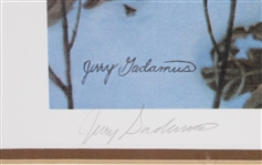 Vintage Jerry Gadamus Evening Shadows 26x34 Framed LE 336/1850 Wolves Print 