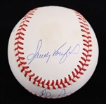 1990's Nolan Ryan Sandy Koufax Bob Feller Multi Signed OAL Brown Baseball (JSA)