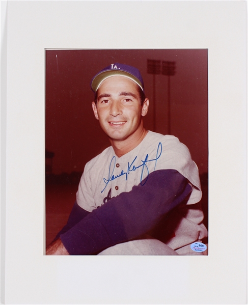 1955-66 Sandy Koufax LA Dodgers Signed 8x10 Photo (JSA)