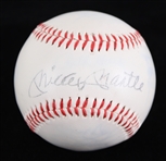 1990s Mickey Mantle New York Yankees Signed Baseball (JSA)