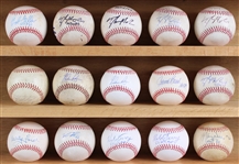 1980-2000s Baseball Collection - Lot of 20 w/ 15 Signed Including Johnny Bench, Nolan Ryan, Bob Feller, Whitey Ford & More (JSA)