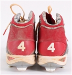 2014 Yadier Molina St. Louis Cardinals Signed New Balance Game Worn Cleats (MEARS LOA / JSA)