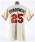 1966-68 Moe Drabowsky Baltimore Orioles Flannel Jersey by Brooks Robinson Sporting Goods (MEARS LOA)