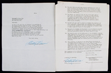 1955 Bobby Marrow Sprinter Secretarial Signed "Greatest Sports Thrill" Radio Program Contract 