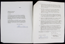 1955 Florence Chadwick Swimmer Signed "Greatest Sports Thrill" Radio Program Contract (JSA)