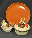 Vintage California Provincial Rooster Pattern Metlox Poppytrail Dishware (Lot of 50+) 