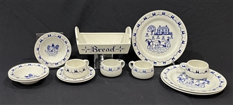 Vintage Provincial Blue Metlox Poppytrail Dishware (Lot of 13)