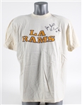 1976-79 Jim Jodat LA Rams Signed XL T-Shirt (MEARS LOA)