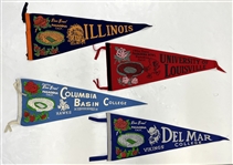 College Football Rose Bowl Pennant Collection w/ Sleeves (Lot of 100+)