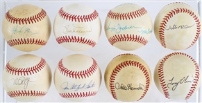 1951-72 Willie Mays NY Giants Signed Cut & Baseballs w/ Don Sutton, Minnie Minoso & more (JSA)(Lot of 24)