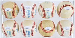 1951-72 Willie Mays NY Giants Signed Cut & Baseballs w/ Don Sutton, Minnie Minoso & more (JSA)(Lot of 24)