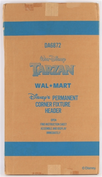 1999 Walt Disney Tarzan Wal-Mart Corner Fixture Header Display (Original 21"x38" Carton)