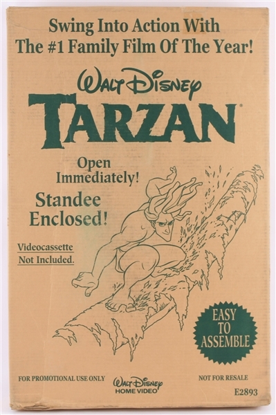 1999 Walt Disney Tarzan MIB Home Video Standee Display (Original 21"X32" Carton)