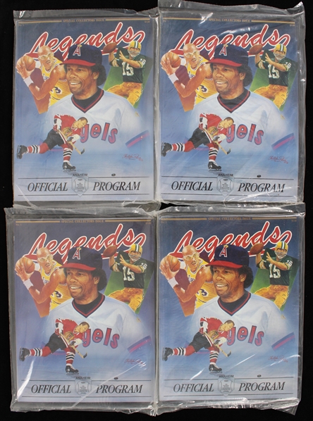 1991 Legends Official Sealed Programs Anaheim (Lot of 4)