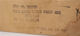 1988 Camel Party Mugs w/ Original 21x17x6 Opened Case 