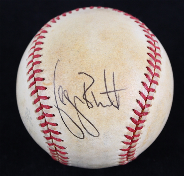 1978 Bill Veeck George Brett White Sox / Royals Dual Signed OAL MacPhail Baseball (JSA)