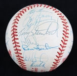 1990 Oakland Athletics Team Signed Official World Series Baseball w/ 30+ Signatures Including Tony La Russa, Rickey Henderson, Mark McGwire, Dave Stewart & More (JSA) 