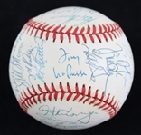 1990 Oakland Athletics Team Signed Official World Series Baseball w/ 30+ Signatures Including Tony La Russa, Rickey Henderson, Mark McGwire, Dave Stewart & More (JSA) 