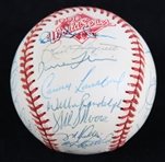 1990 Oakland Athletics Team Signed Official World Series Baseball w/ 30+ Signatures Including Tony La Russa, Rickey Henderson, Mark McGwire, Dave Stewart & More (JSA) 
