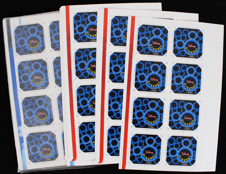 1990s Disney Synergy 8"x13" Original Pinback Button Proof Sheets (Lot of 30+)