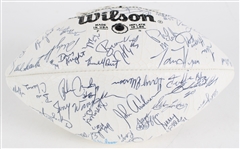 1986 Green Bay Packers Team Signed ONFL Rozelle Autograph Panel Football w/ 50 Signatures Including James Lofton, Tim Harris, Forrest Gregg & More