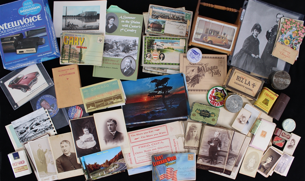 1870s-1980s Postcards, CDVs, Tobacco & more Collection (Lot of 45+)