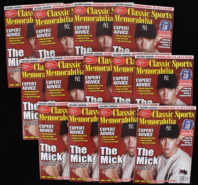 2004 Sports Collectors Digest Featuring Mickey Mantle (Lot of 13)