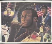 1990 Joe Frazier Signed LE 24x30 Prints (Lot of 2)(JSA)