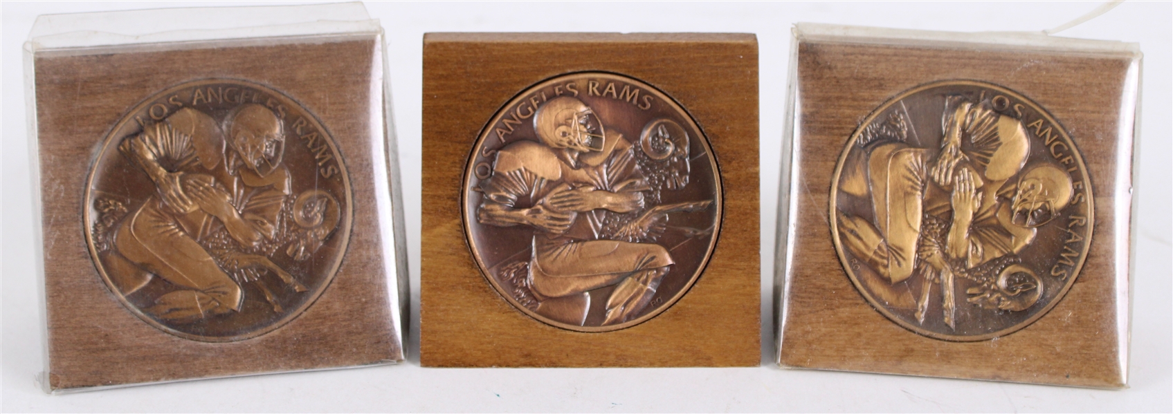 1984 Los Angeles Rams 3"x3.5" Medallions (Lot of 3)
