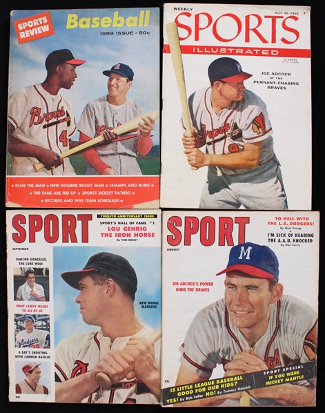 1950s Sport and Baseball Magazines (Lot of 4)