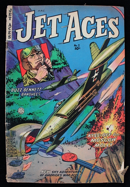 1952 Jet Aces No 2 Comic Real Adventures Publishing Co. 