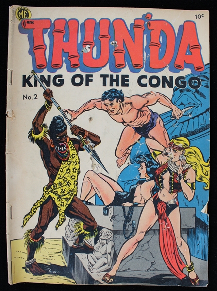 1952 Thunda King of the Congo No 2 Comic Magazine Enterprises 