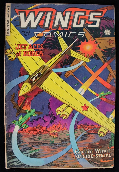1952 Wings Comic No 116 Wings Pub Co Inc